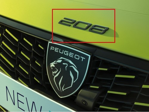 Monogrammo 208 anteriore - "208",