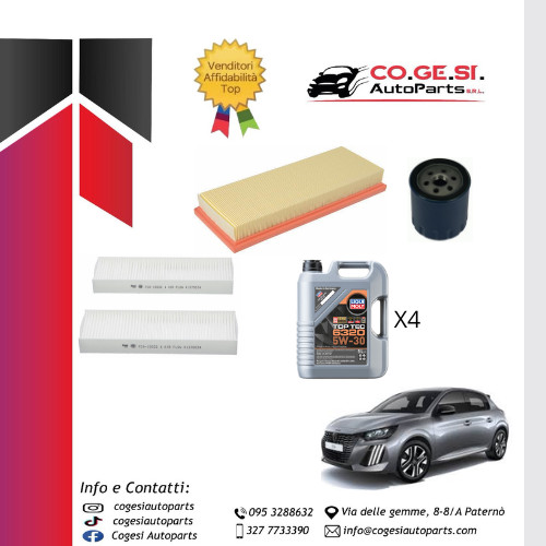 Kit tagliando peugeot 208 - kit,